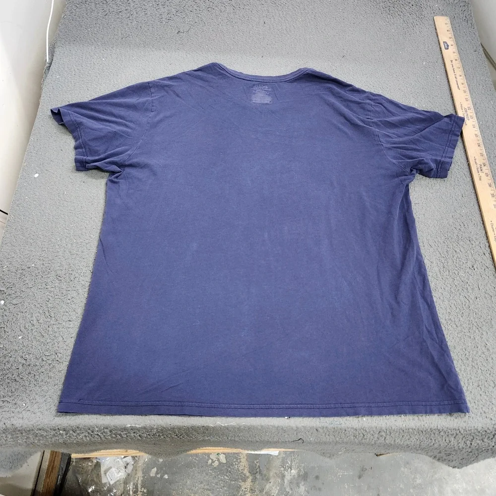 Polo Ralph Lauren Mens Navy Blue Logo Graphic Crewneck Cotton T-Shirt XL